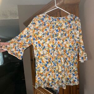 NEW NWT 1X Tralilbee Floral Multicolor Women's Top